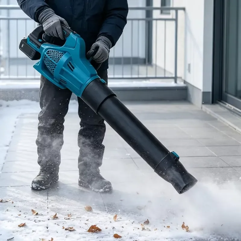 40V Cordless Brushless Snow Blower Portable Handheld Electric Snow Removal Tool Battery Powered Lightweight Winter Cleaner