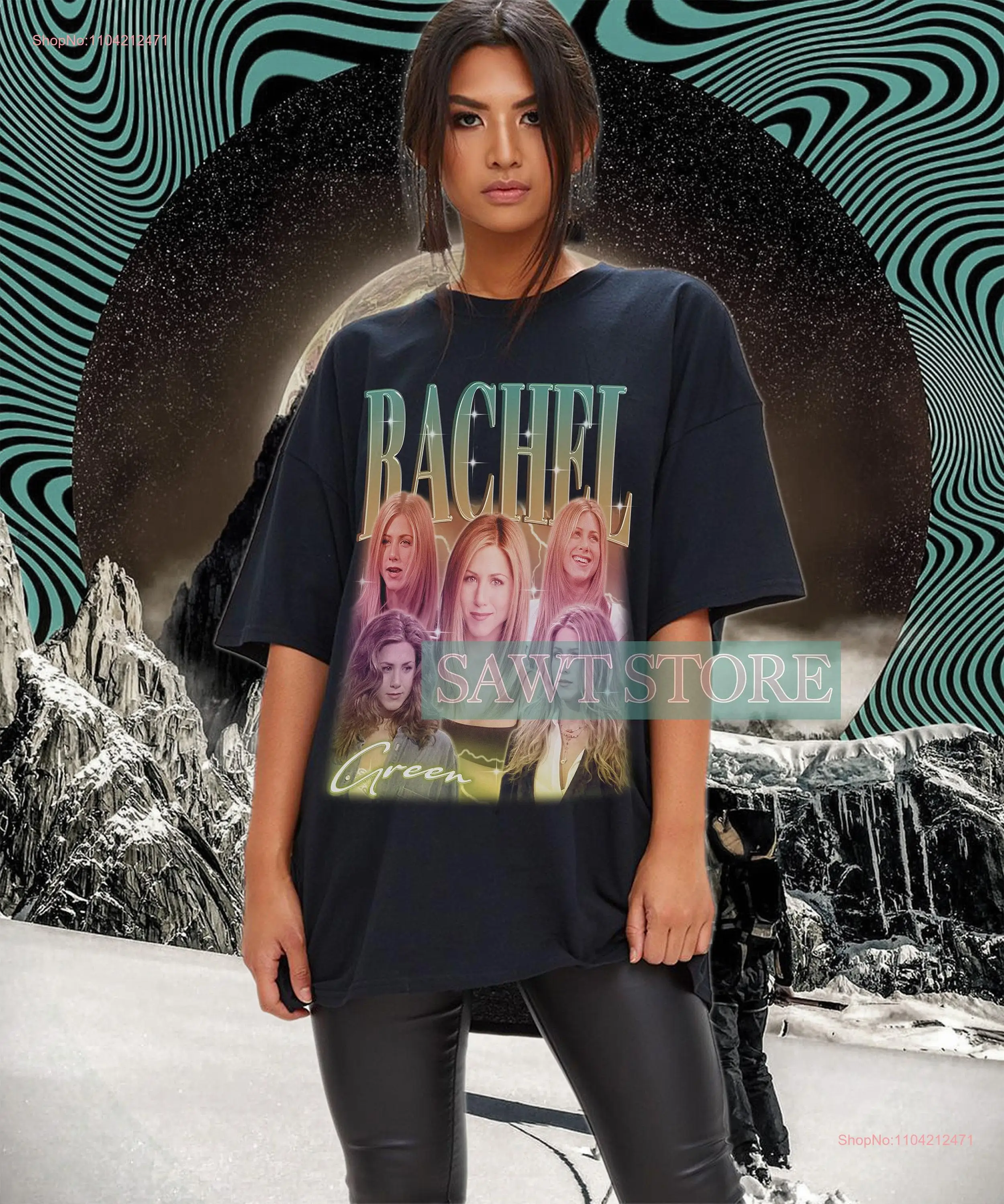 Retro RACHEL GREEN T Shirt Jennifer Aniston SweaT Sweater long or short sleeves