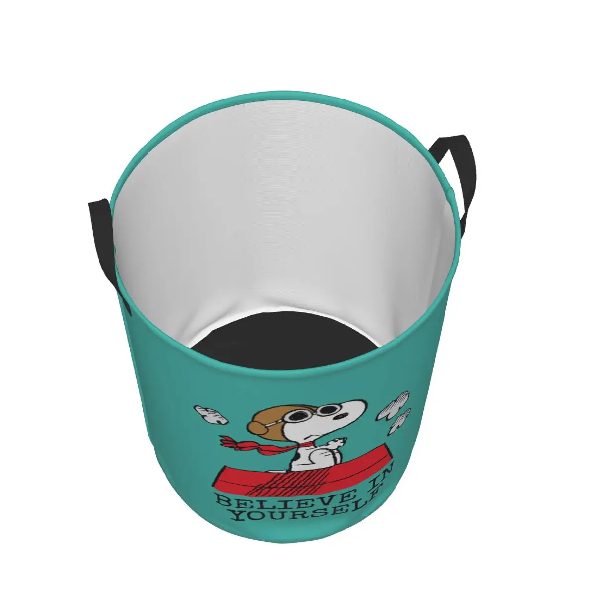 Custom S-snoopies Anime Laundry Basket Collapsible Dog Cartoon Clothes Toy Hamper Storage Bin for view 3