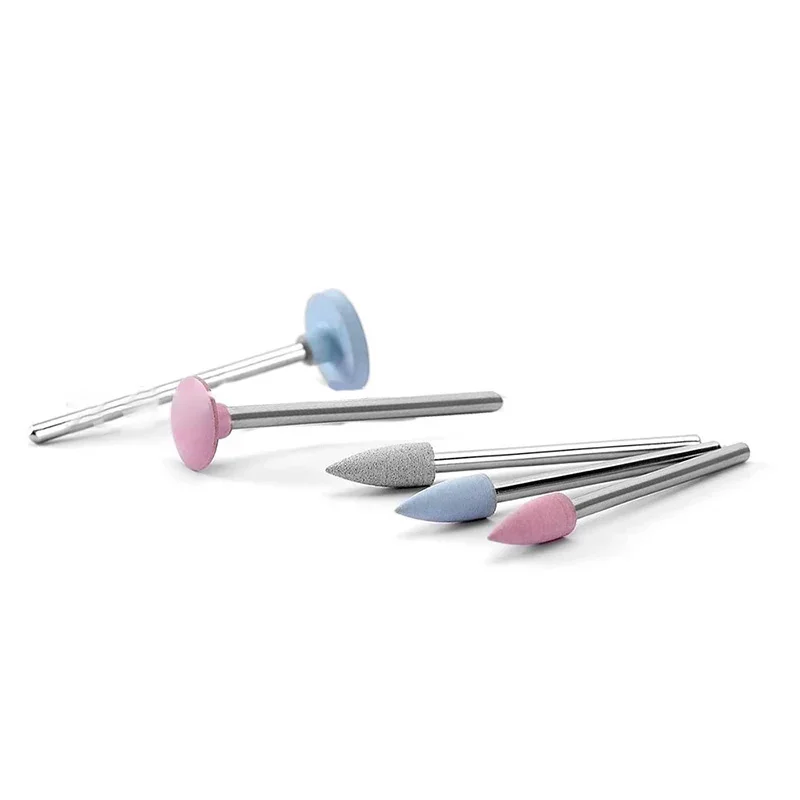 ชุดขัดเซรามิก 12 ชิ้น HP 0312 หัวขัดซิลิโคนรูปทรงแผ่นดิสก์ ปลายแหลม รูปทรงล้อ หัวขัดหยาบ/หยาบปานกลาง/ละเอียด เหมาะสำหรับเครื่องมือความเร็วต่ำ