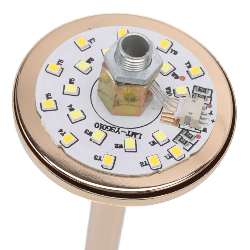 ريشة الجدول مصباح اللمس التبديل USB النعامة ريشة مصباح 3 اللون يعتم لمبة مكتب مع قاعدة معدنية الذهب 30 قطعة ريشة #5