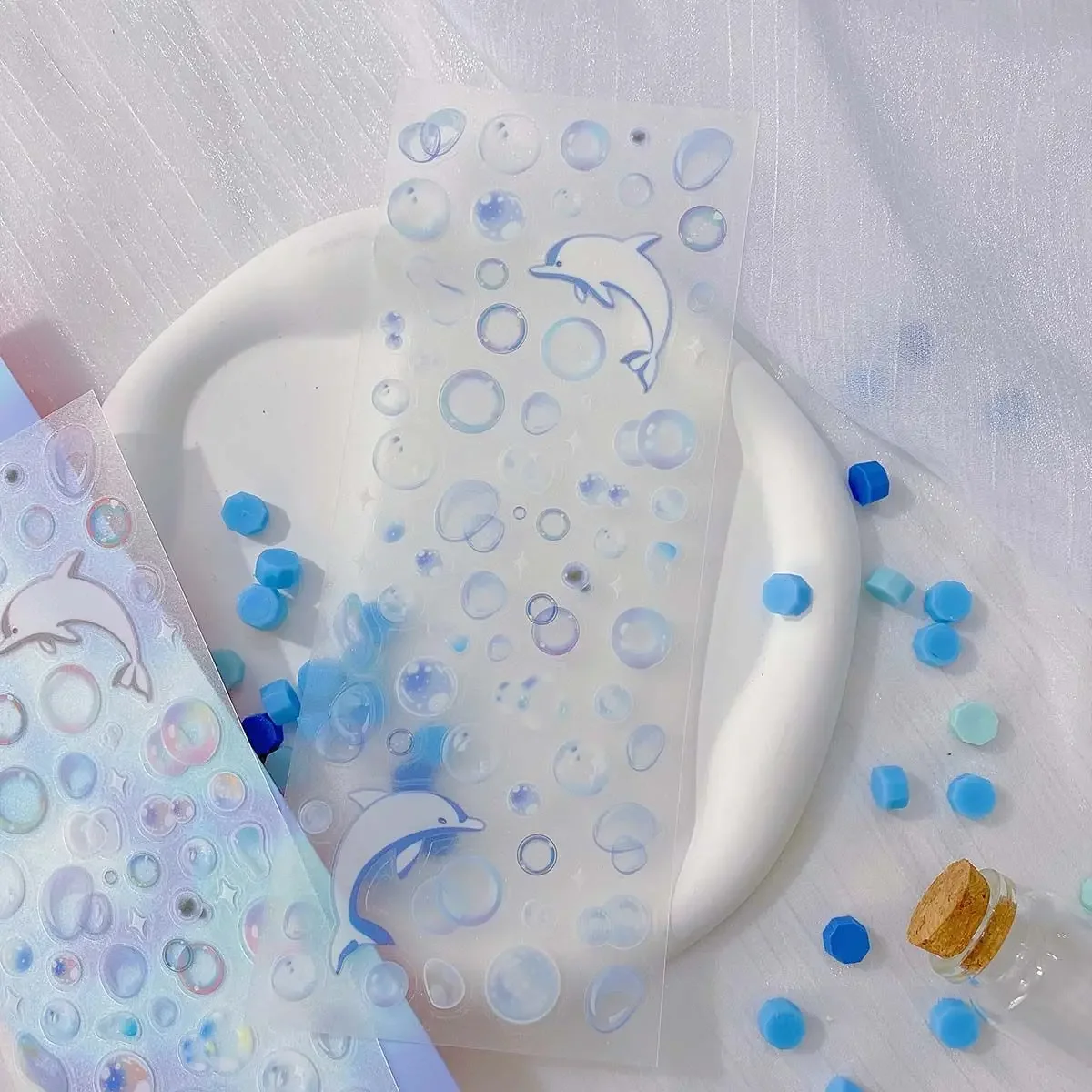 Adesivi per diario carino in stile coreano Hot KPOP Toploader Decorazione Scrapbooking Materiale Kawaii Star Olografico Deco Seal