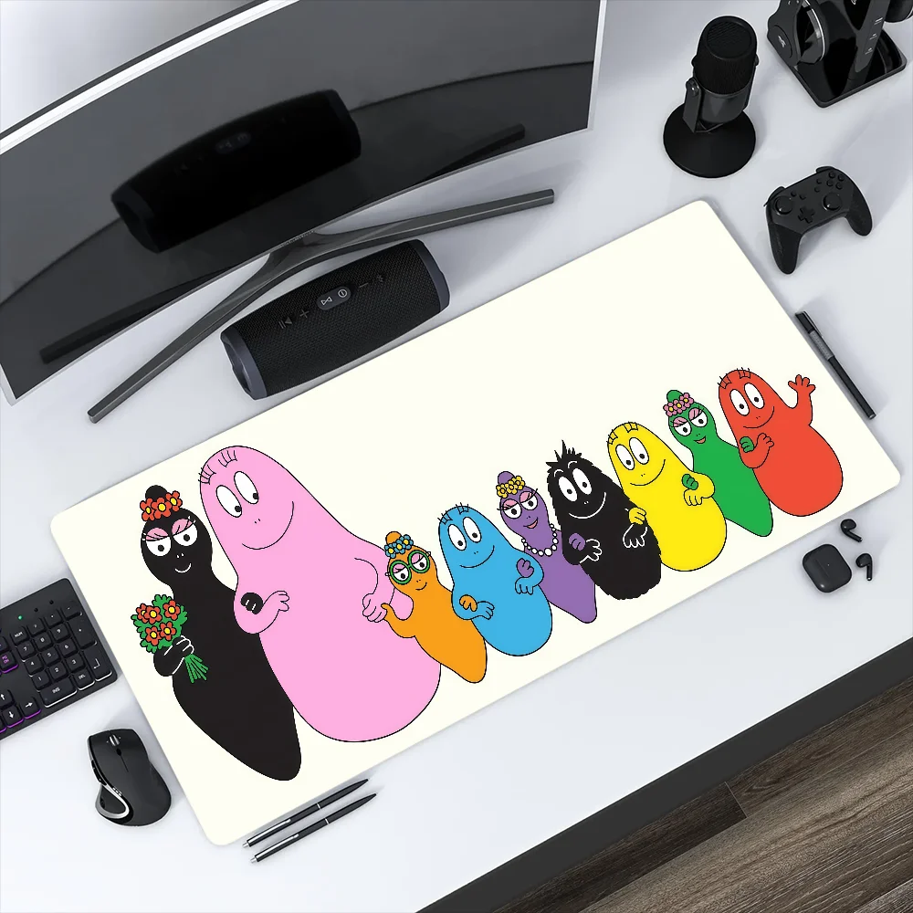 Cartoon Mouse B-Barbapapa Pad MousePad Non-slip Lockedge Office Student Gaming Thickened Large Writing Pad Funny Cushion