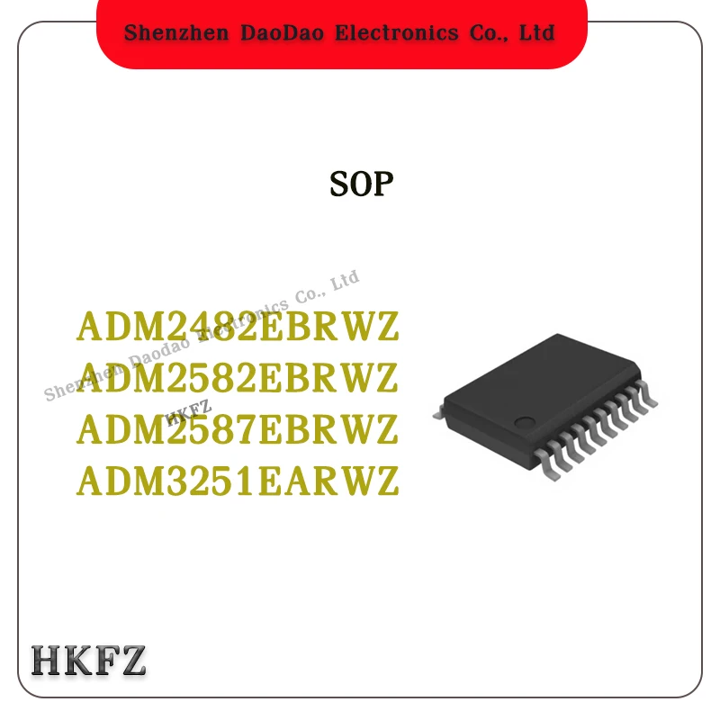 

ADM2482EBRWZ ADM2582EBRWZ ADM2587EBRWZ ADM3251EARWZ ADM2482E ADM2582E ADM2587E ADM3251E SOP-16-20 Chip IC new original