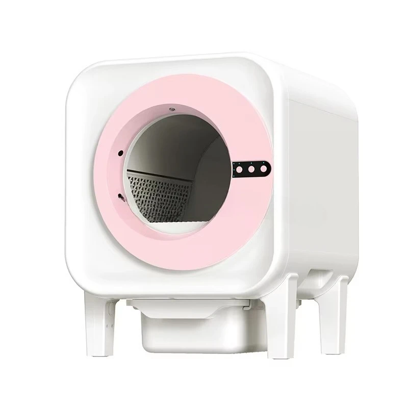 Wholesale smart cat litter box plastic 100L new air purification deodorization closed toilet one-button self-cleaning shovel
