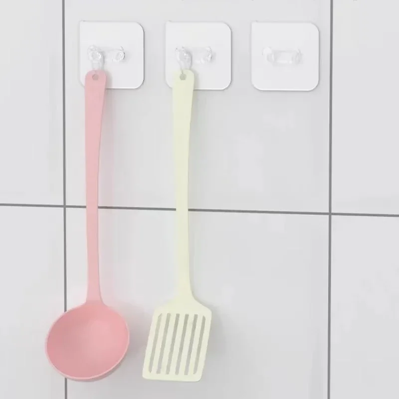 Adhesive Strong Hooks Bracket 5/10/20/30PCS Wall Mounted Space Saving Toothbrush Power Plug Shaver Storage Sticker Kitchen Hooks