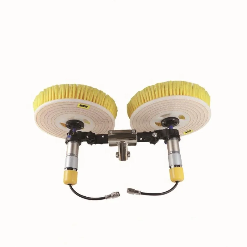 Electric Power Double Rotating Nylon Brush Head Solar Panel Cleaning Brushes for Solar Power System Cleaning Machine