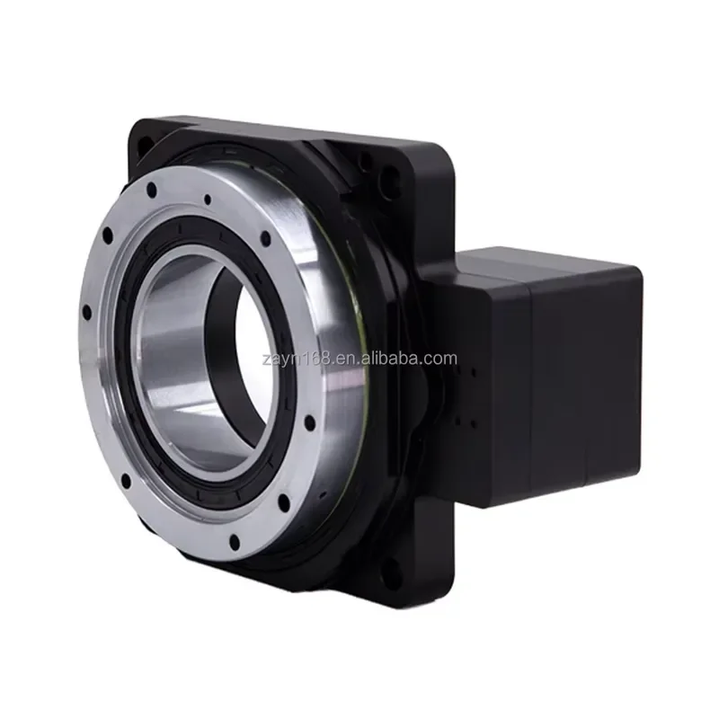 Small Electric 85mm CNC Turntable Planetary Gearing Hollow Shaft Step Servo Motor Electric Circular Rotating Platform