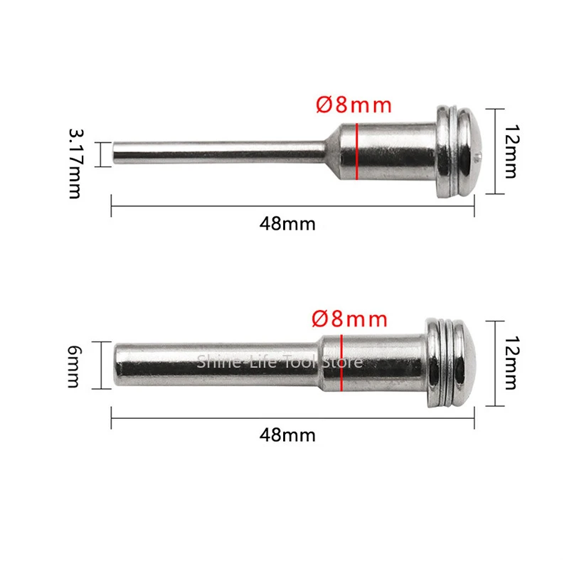 3.17/6mm Shank Mandrel Saw Blade Cutting Disc Connective Extension Rod High-Speed Steel Dremel Screw Mandrel  Connecting Rod