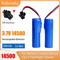 Original 3.7V 800mAh Li-ion Battery for JJRC C2 D828 RC Car Parts 14500 SM-2P for RC Stunt Dump Car Battery Toys Accessories
