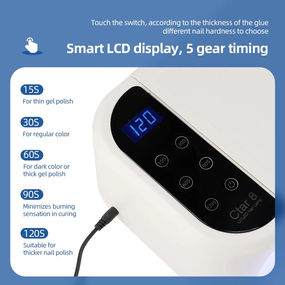 네일 아트 LED UV 건조기 램프, 핸드 베개, 빠른 네일 건조기, 네일 광택제 경화 UV 램프, 매니큐어 페디큐어 살롱 도구, 3 in 1