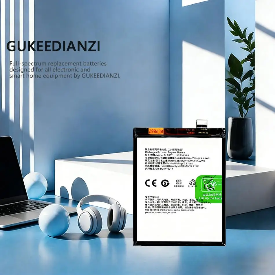 

Аккумулятор для мобильного телефона Oppo Realme Q3 Pro 5G X7 Max GT Neo BLP857, 4500 мАч, стабильный