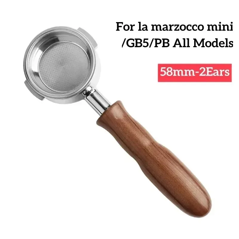 For La Marzocco Mini,GB5,PB,All la marzocco Coffee Maker Stainless Steel Portafilter Bottomless 58mm Filter Holder Barista Tools