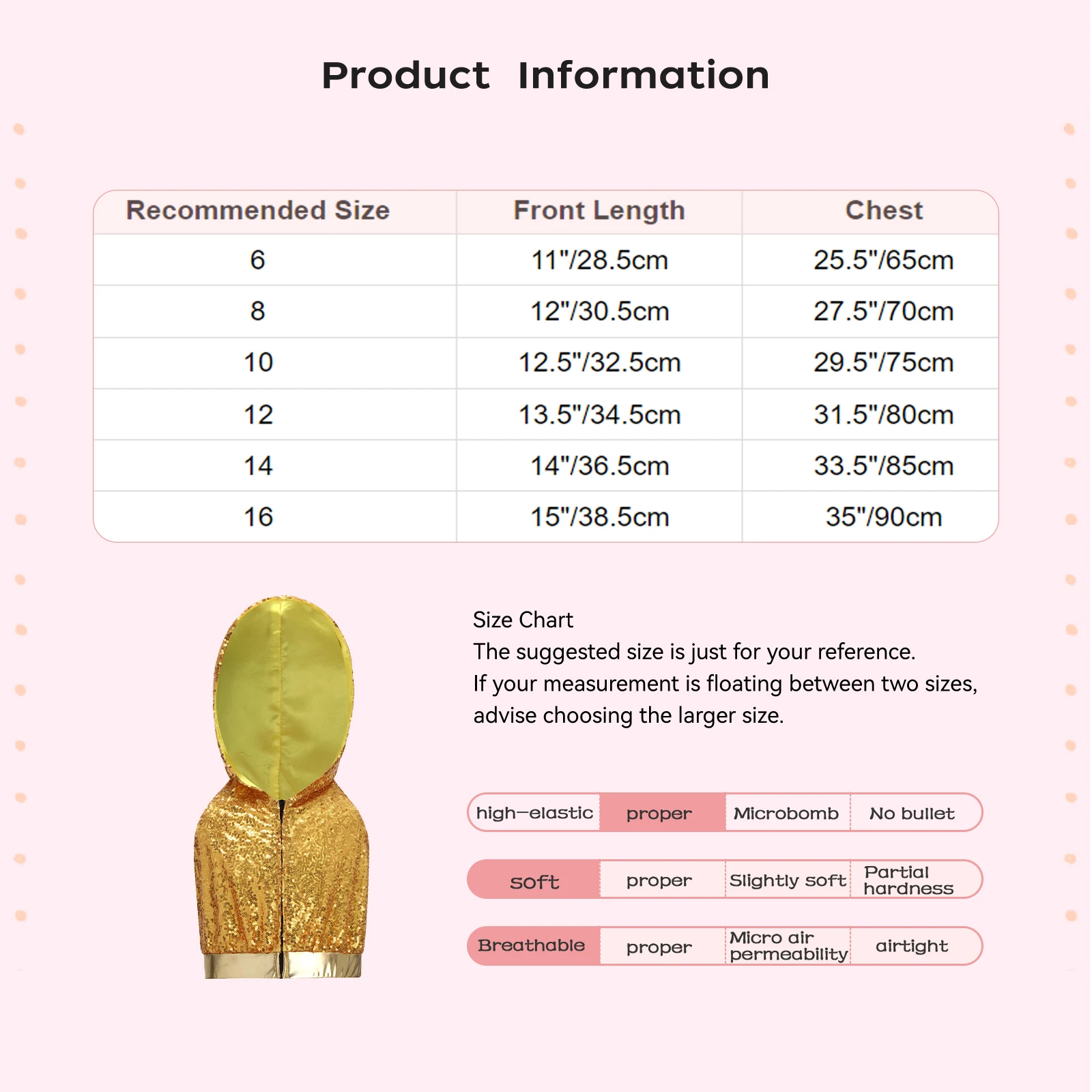 سترة قصيرة بقلنسوة لرقص الجاز على طراز الهيب هوب للأطفال البنات بدون أكمام وسحّاب مكشوف الظهر ملابس علوية لامعة بالترتر ملابس رقص للمدرسة ملابس خروج