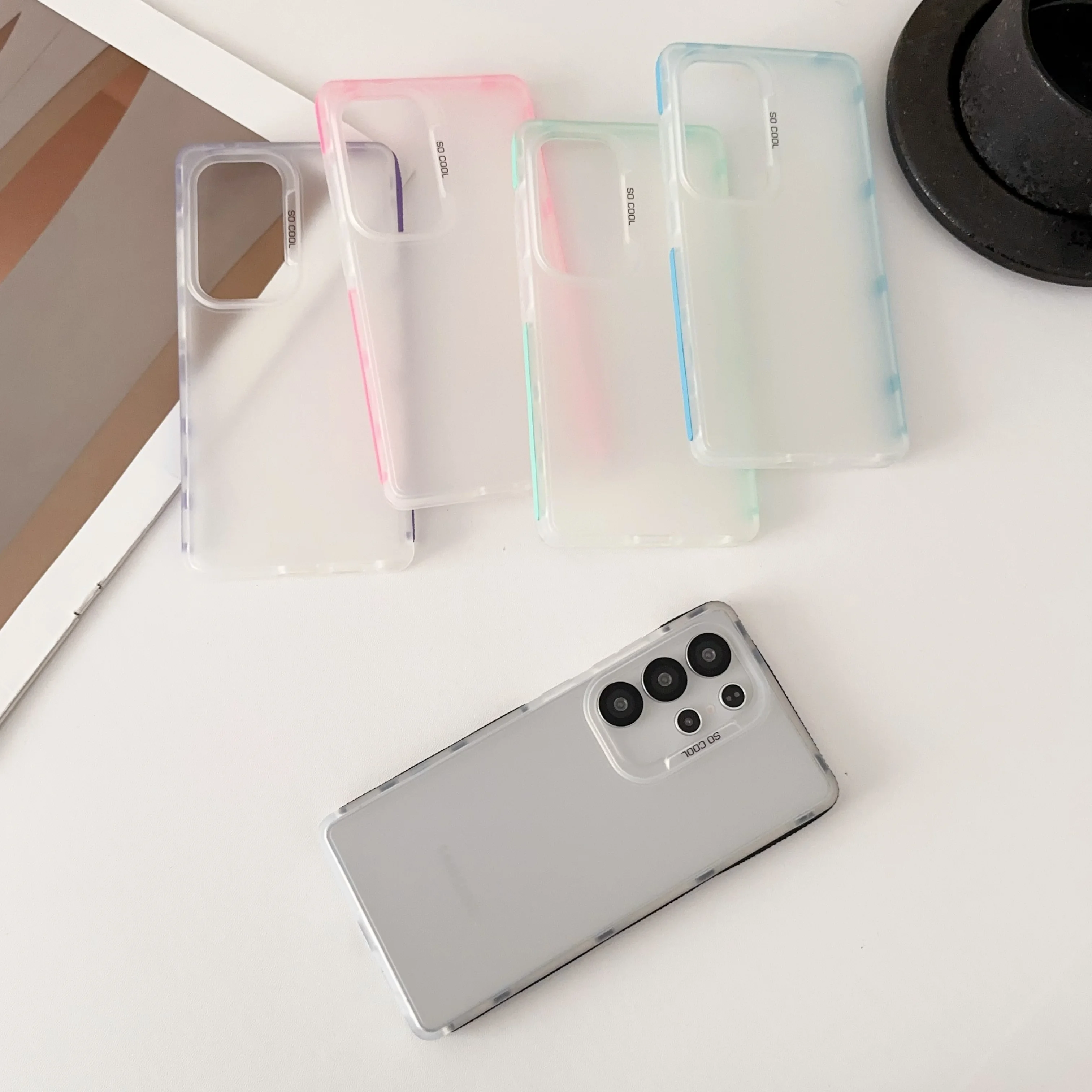 S25 الترا S24 S21 FE S23 زائد لينة حافظة لهاتف سامسونج غالاكسي A16 A06 A36 A55 A54 A35 A34 A15 A14 A13 حالات ماتي الهاتف الغطاء الخلفي