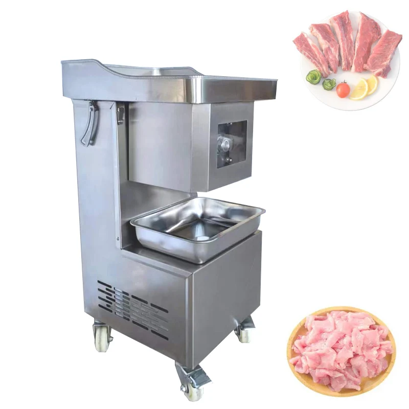 

250Kg/H Electric Meat Slicer Auto Kitchen Commercial Meat Cutter Grinder Machine Fast Slice Shred