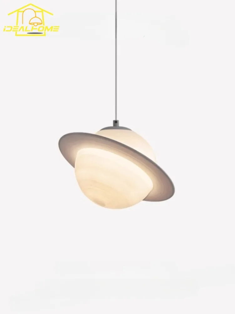 Romantic Planet Saturn Pendant Lights LED E27 Art Decorative Small Hanging Lamp Entrance Balcony Bedroom Children's Room Bedside