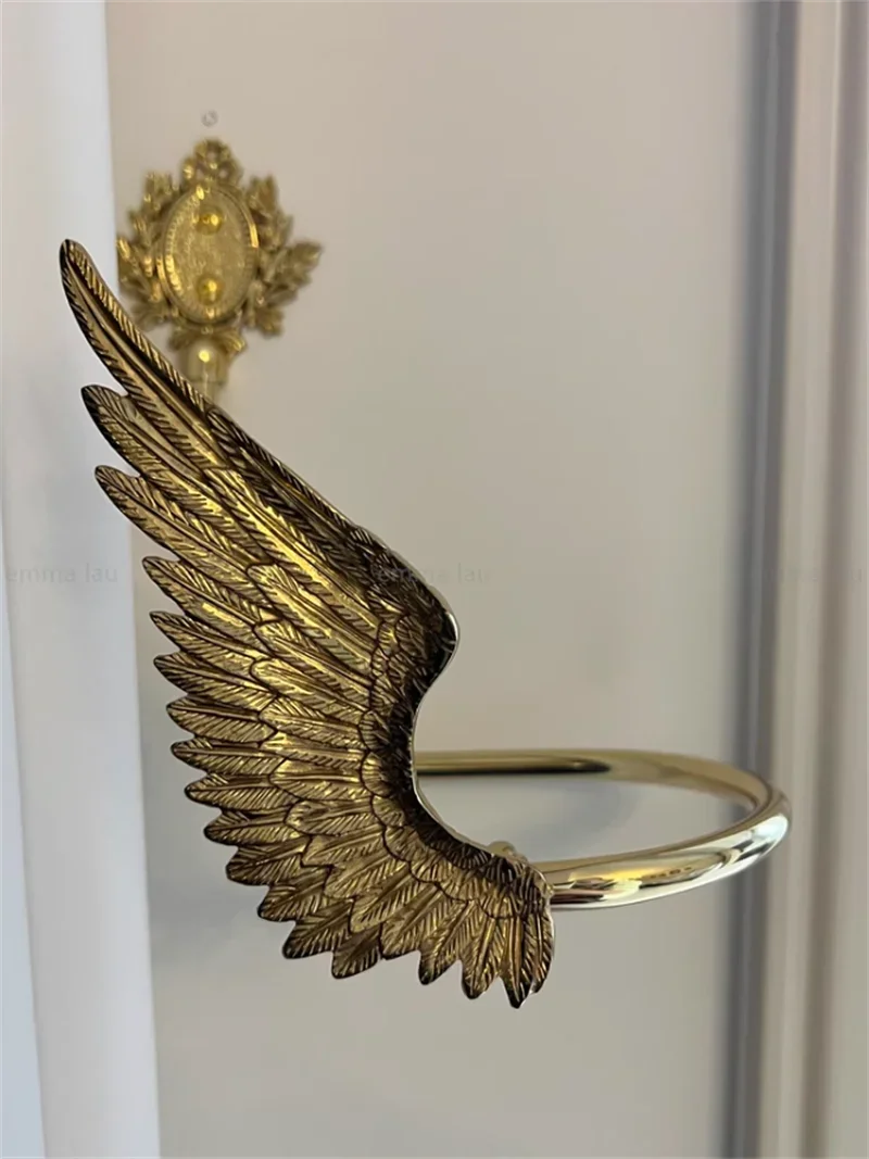 Solid Brass Wall Curtain Hook Orchid Wing Shape Curtain Buckles Holdbacks Wall Mounted Decoration Curtain Hanger For Living Room
