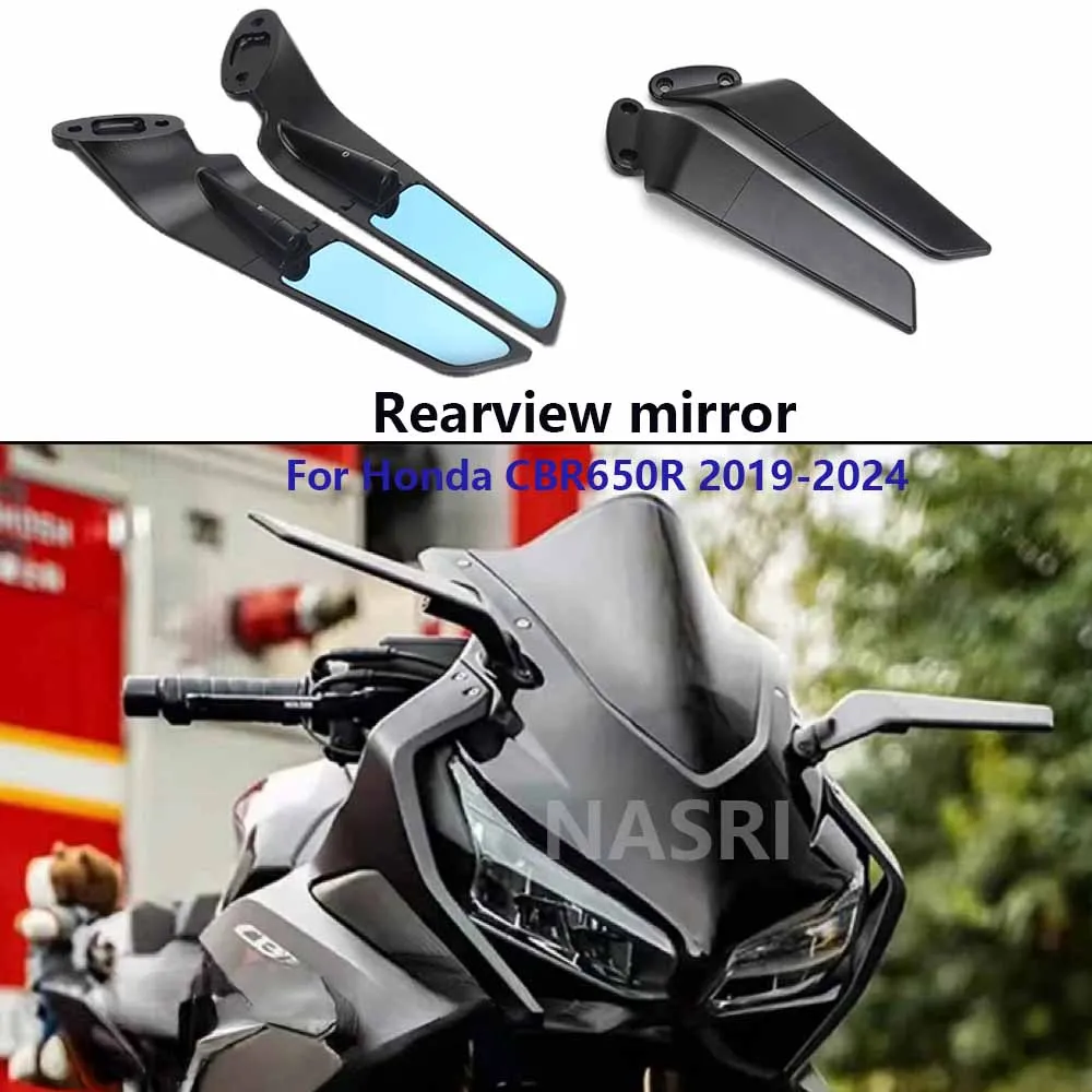 

For Honda CBR 650R CBR 650 R CBR650R 2019-2024 Motorcycle Rearview Rear View Mirrors Side Mirror Wind Wing Adjustable Rotating