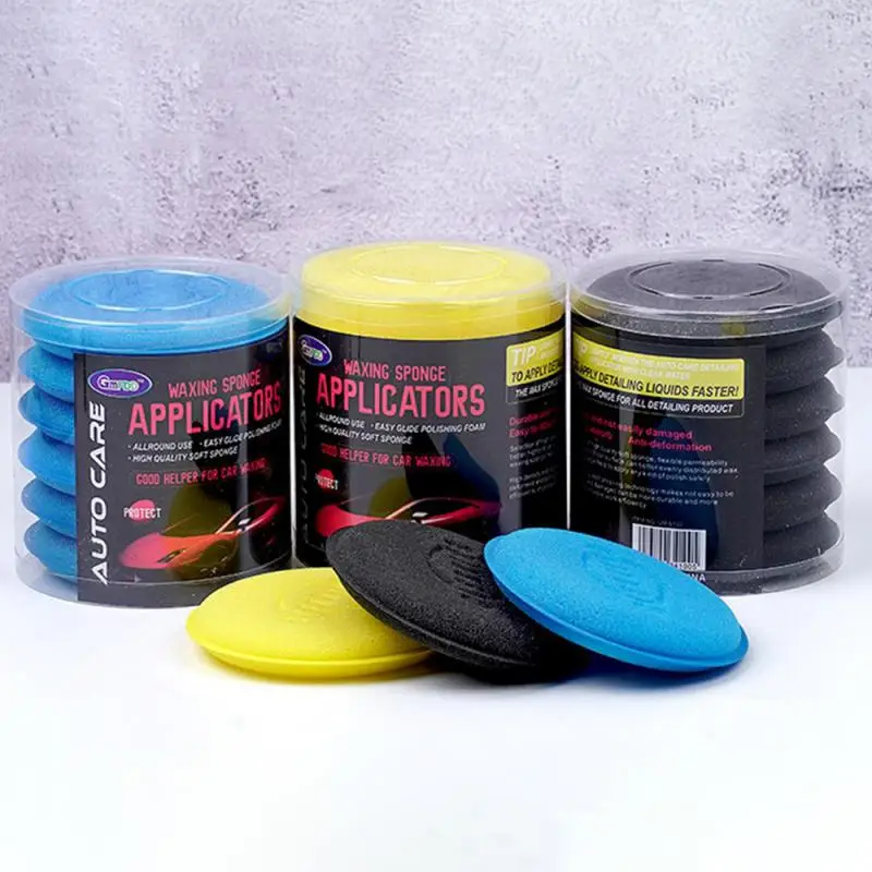 إسفنج تلميع الصبح الدائري للسيارة ، أداة وضع الرغوة عالية الكثافة ، الوسادات ، المعالجة والتلميع ، أدوات تفصيل السيارة ، غسيل السيارة