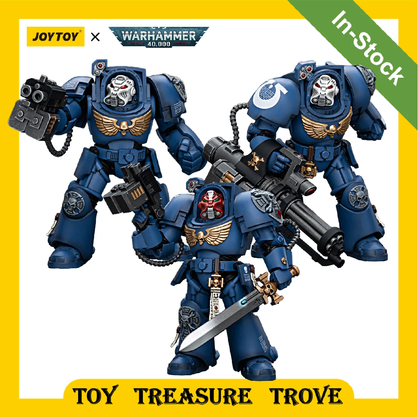 [재고 있음] JOYTOY 워해머 40K 1/18 액션 피규어 울트라마린 터미네이터 스쿼드 3개 세트 피규어