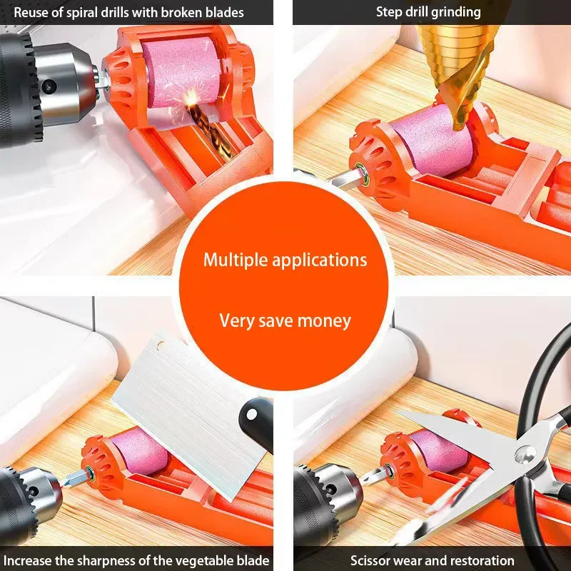 مريحة العالمي مثقاب أداة تجليخ دوامة مثقاب الخشب البني الصلب اليشم سداسية مقبض ماكينة الطحن