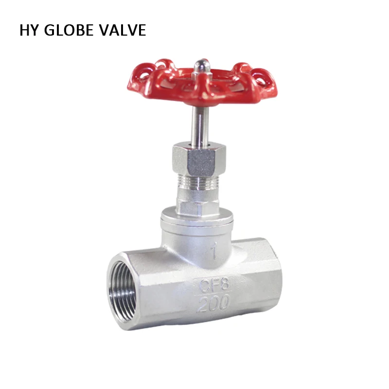 Stainless Steel Globe Valve, Water Thread Industrial Valve, SS304 Stem