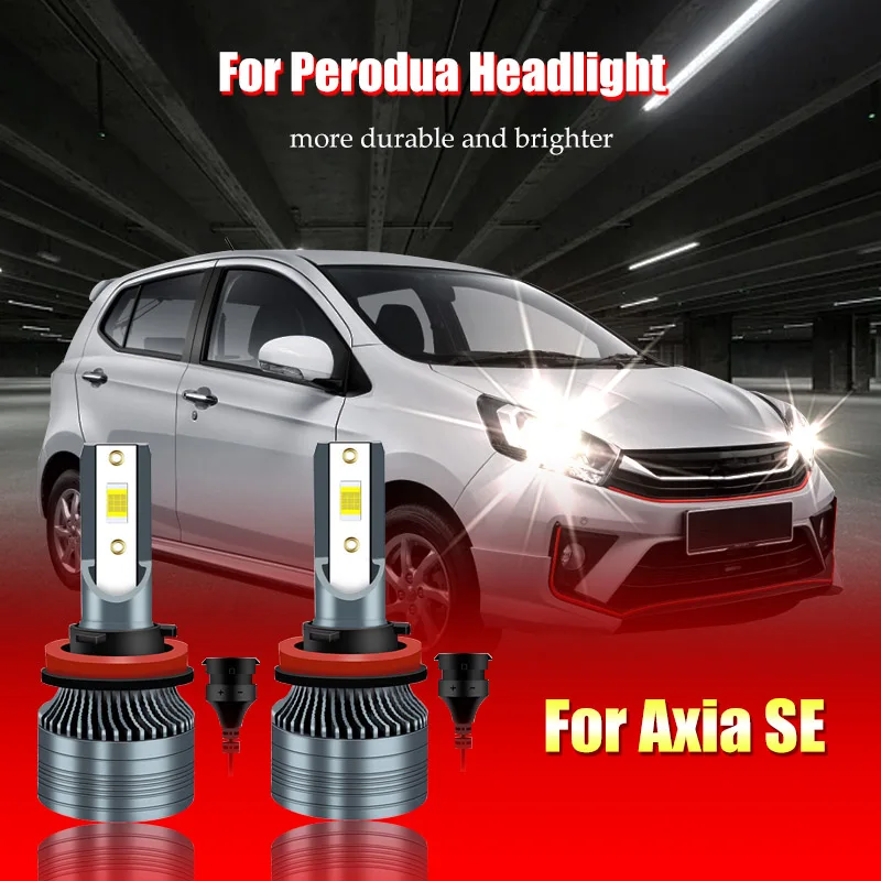 For Perodua Axia SE & Advance Spec Headlamp Light Bulb Bosch H11 HB3 12V 55W Low Beam High Beam 2Pcs xpower