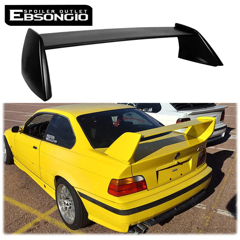 Für BMW 3er E36 1990-2000 Spoiler Hochwertiger ABS-Kunststoff glänzend schwarz Spoiler für BMW E36 M3 Heckflügel
