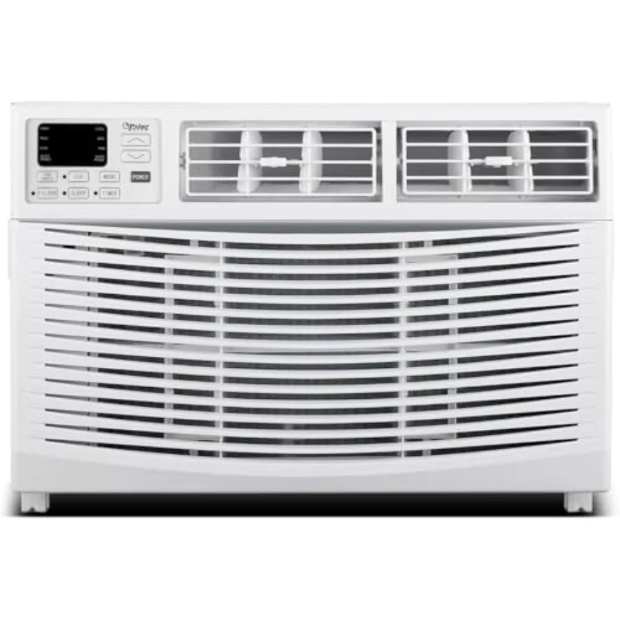 8000 BTU Window Air Conditioner for Cooling Up to 350 Sq. Ft. Features Quiet Operation Cool Fan Dry Modes Digital Display Remot