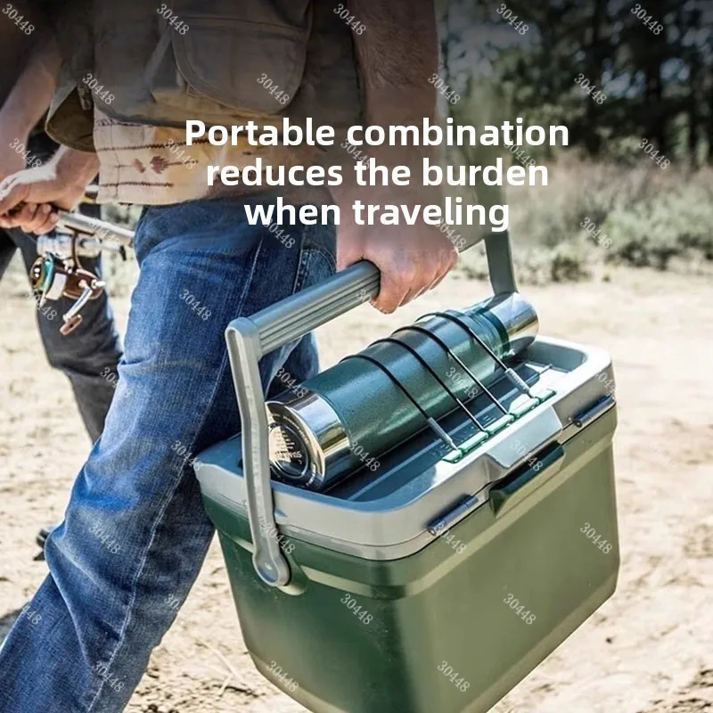 Outdoor Camping Eco-Friendly Plastic Cooler Large Capacity Portable Car Refrigerator Insulated Ice Box