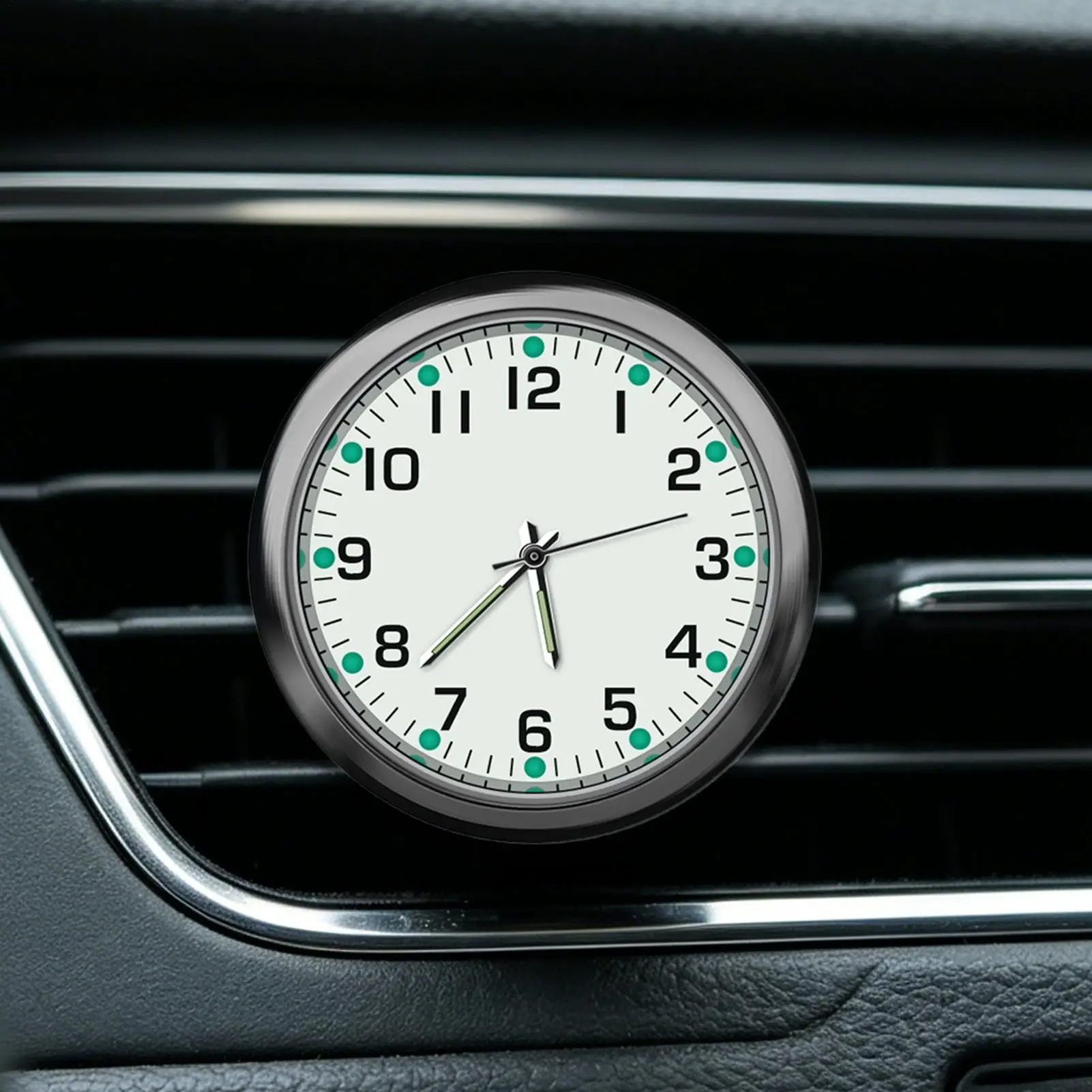 Clock For Car Dashboard Compact Adhesive Luminous Watch Car Dashboard Luminous Clock For Boat Bike Golf Race Home Office Travel