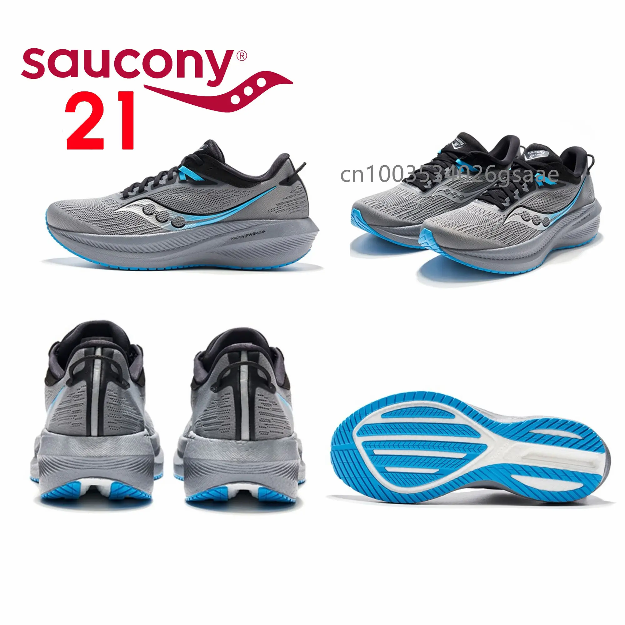 

Original Saucony Triump-h 21 Men Shockproof Racing Popcorn Outsole Casual Running Shoes Women Sports Cushioning Light Sneakers