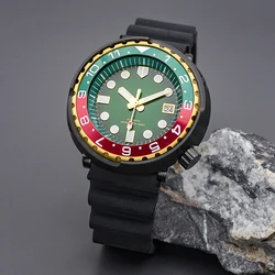 New Men's Watch With Seiko NH35 NH36 Automatic Movement C3 Luminous Sapphire Crystal 316L Stainless Steel For Dive Tunas Canned