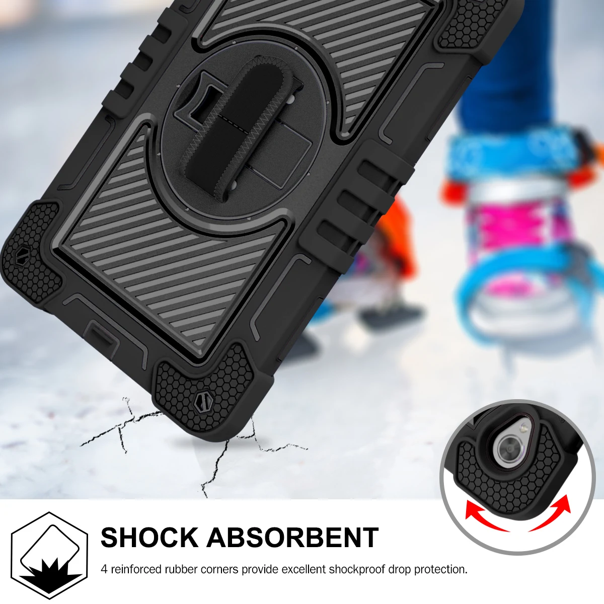 Para lenovo tab m10 hd x306 10.1 polegadas caso crianças seguro silicone-pc capa leve à prova de choque