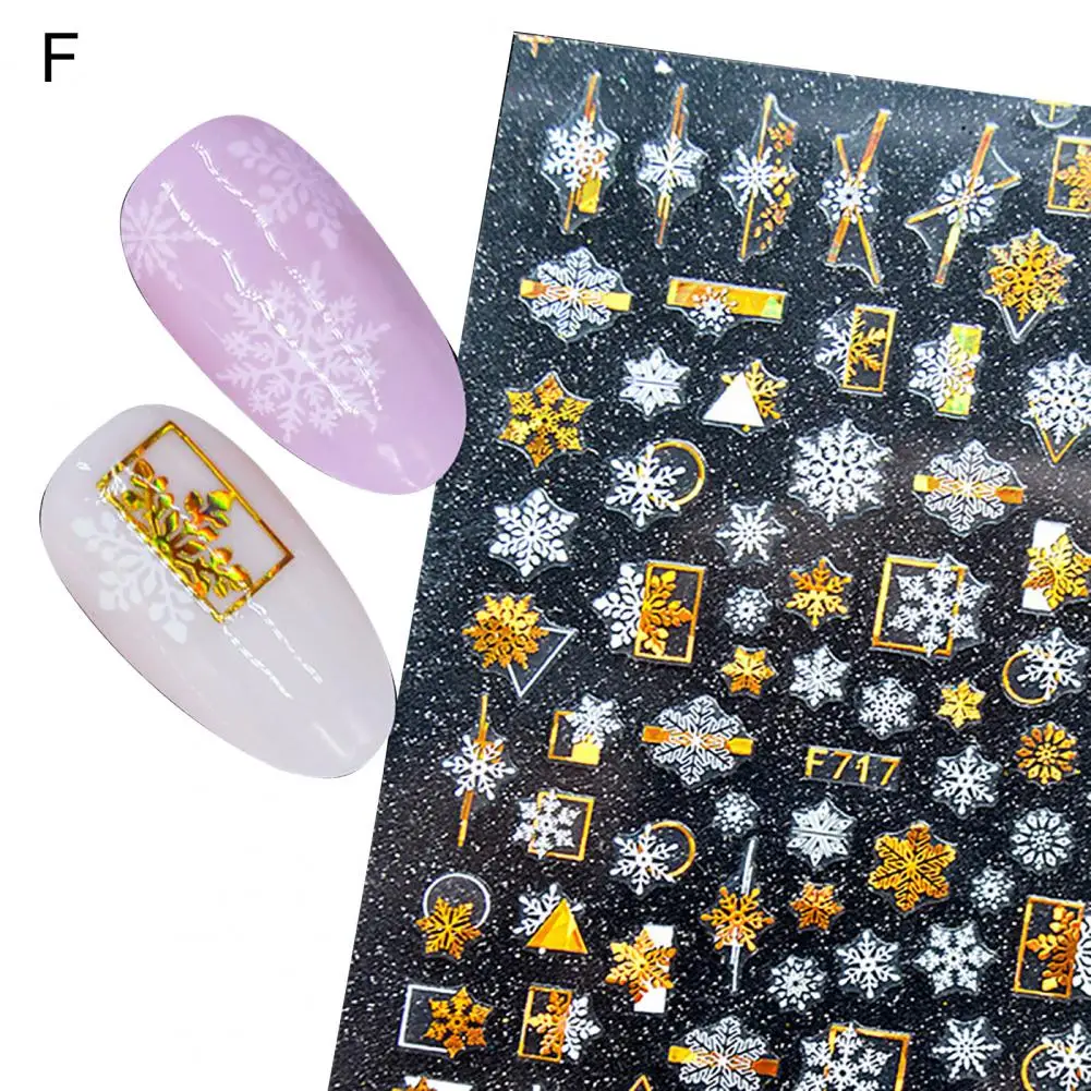 Manicure Decal Paste Easily Mini Decorative Winter Xmas Nail Art Designs Manicure Decal   Nail Art Sticker  for Nail Salon