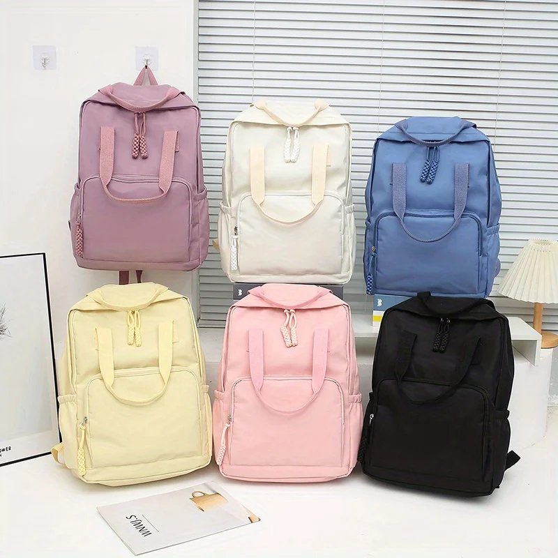 1 pc Women Bag Casual Daypacks Durable Nylon Large Capacity Women Fashion Casual Backpacks With Adjustable Strap For School