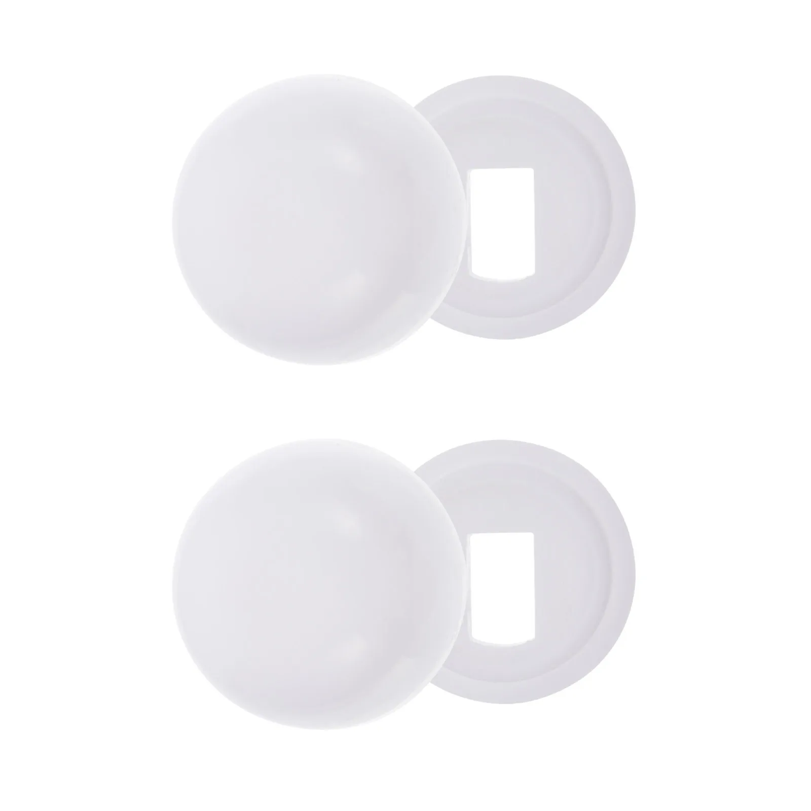 Pratico copri bullone per WC, 2 paia di accessori in plastica per installazione universale della ciotola del WC, vite di ancoraggio antiruggine