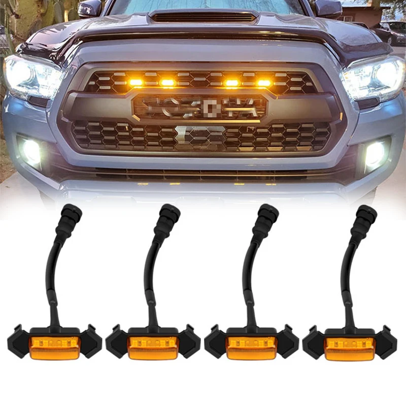 

Universial Car Automobile Led Daytime Running Light DRL Warning light For 2016-up Toyota Tacoma W/TRD Pro Led Front Grille Light