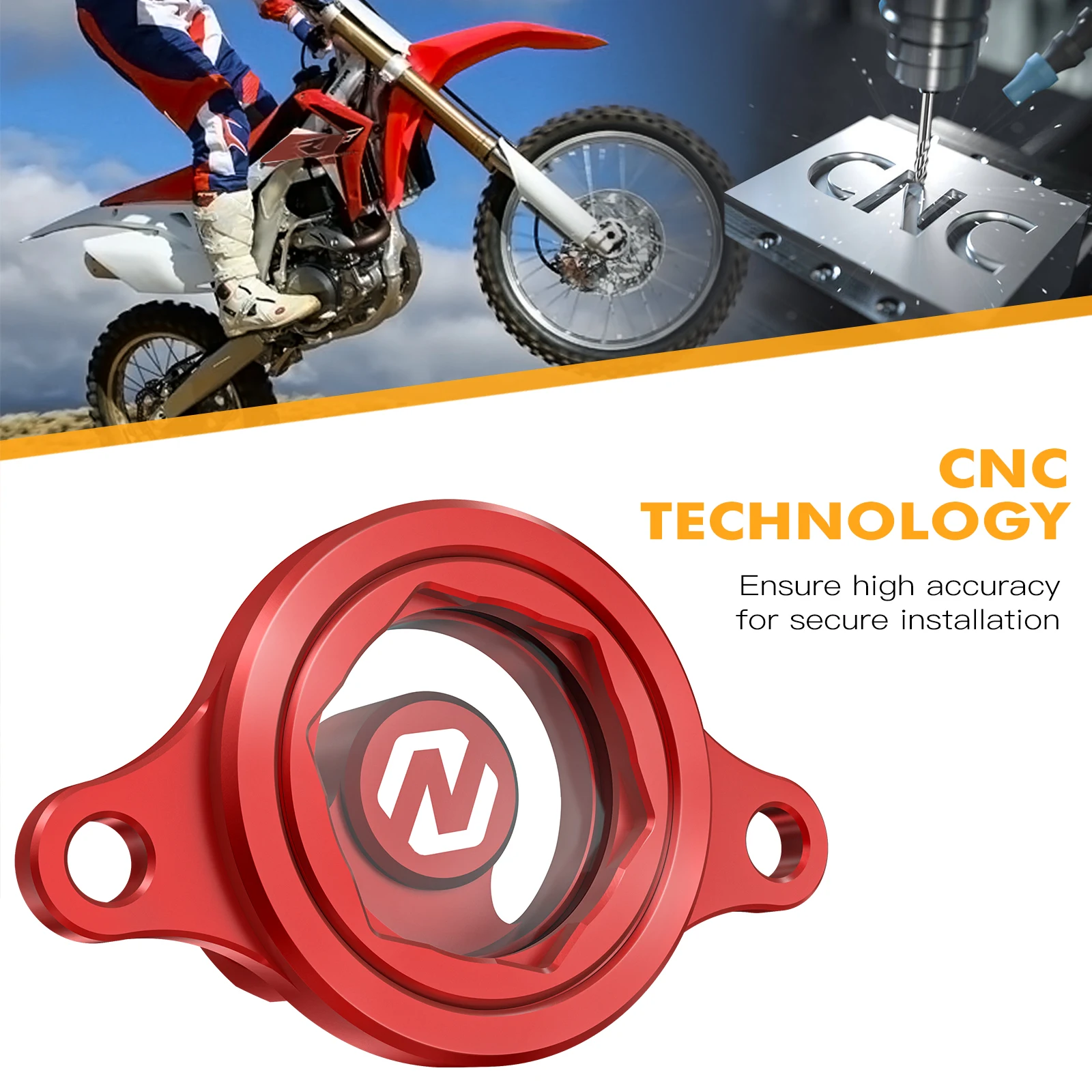 NICECNC Transparent Engine Oil Filter Cover Cap For Honda CRF450R CRF 450R 450 R 2009-2016 2015 2014 Aluminum Alloy Motorcycle