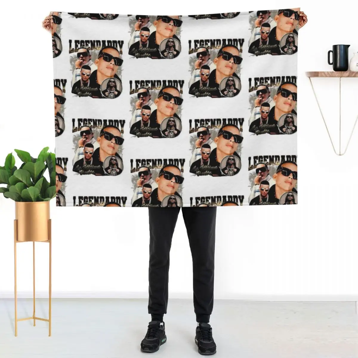 retro Daddy Yankee Throw Blanket Stylish Couch Blanket for Home Living Room