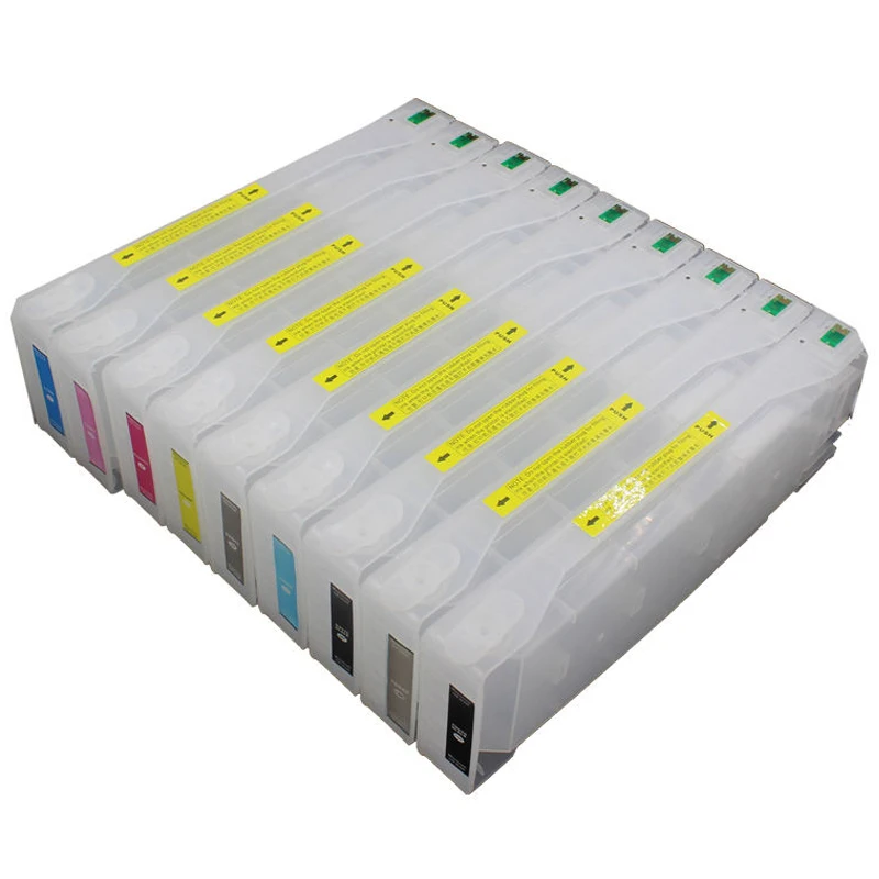 T8041-T8049 T804A T804B 11 ألوان أوروبا خرطوشة الحبر القابلة لإعادة الملء مع إعادة تعيين لإبسون P7000 P9000 SureColor SC-P7000