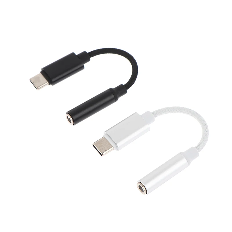 USB Type C to 3.5mm AUX Adapter Cable Digital Audio Converter for Phone Type-C Jack Earphone Audio Accessory