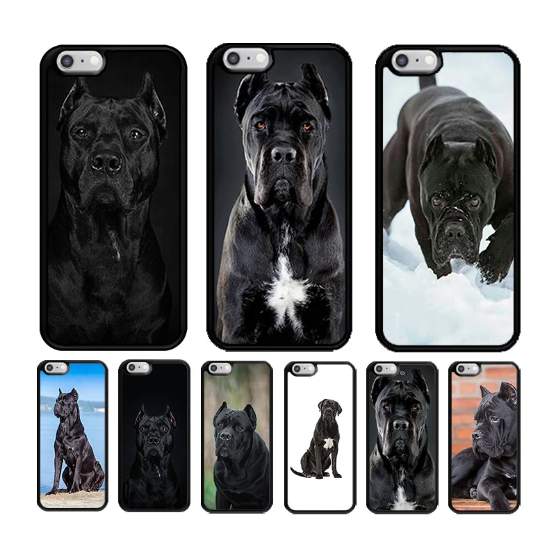 Phone Cover Case for iPhone 6 6S 7 8 PLUS X XS XR 11 12 13 MINI 14 15 PRO MAX Rubber Silicone Italian dogs Cane Corso mastiff