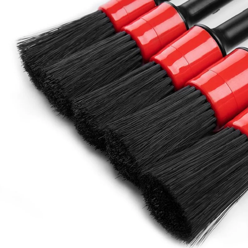 1/5PCS Car Brushes Car Detailing Brush Set Long Soft Bristle For Car Cleaning Detailing Brush Dashboard Air Outlet Wheel Brush