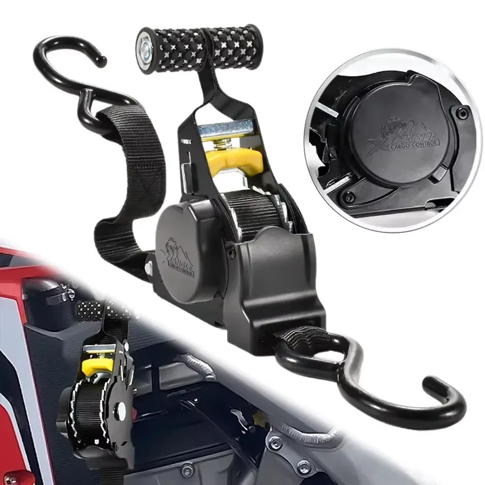 

Retractable Heavy-duty Cargo Strap Auto Retractable Ratchet Strap Tie Down Ratchet Tensioner Belt For Trailers Vehicles Boat