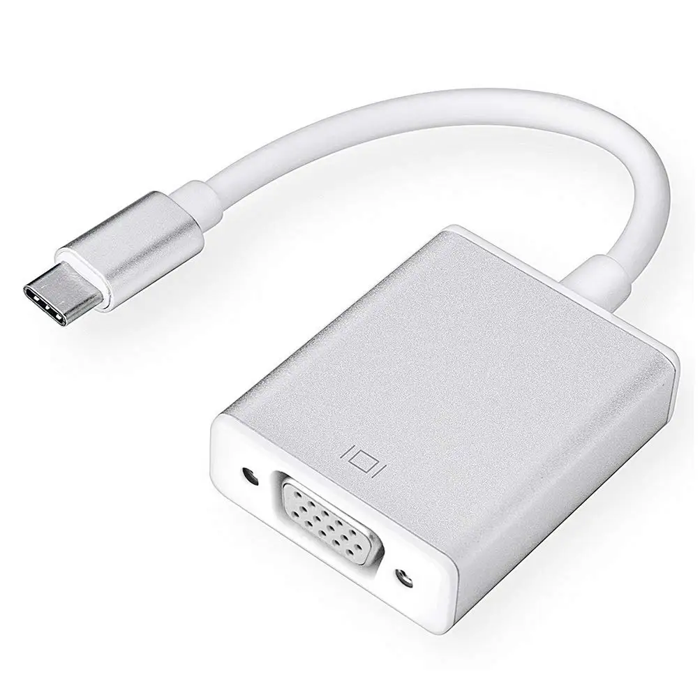 USB-C to VGA Adapter USB 3.1 Type C (Thunderbolt 3) to VGA Converter Compatible with MacBook Pro New MacBook MacBook Air 2018