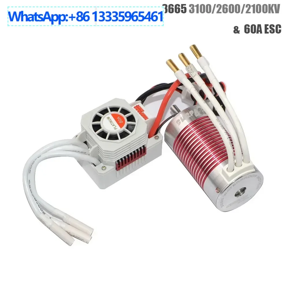 

SURPASS-HOBBY Platinum series 3665 motor + 60A ESC (5.0 axis) waterproof motor ESC accessories