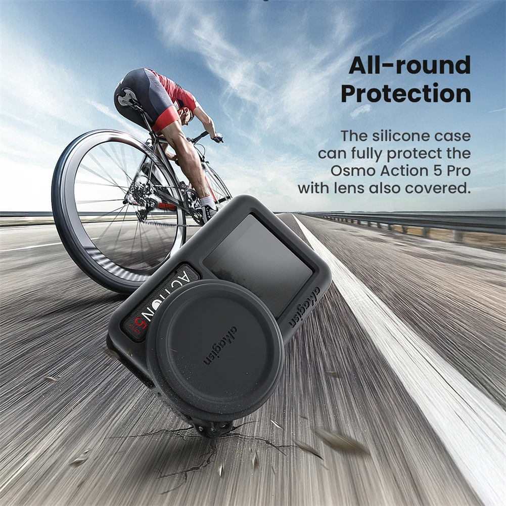 Silicone Cover Protective Case Compatible For DJI Omso Action 5Pro Sports Camera Protective Cover Accessory For Travel Hiking