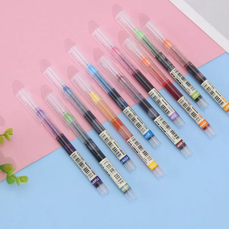 10本入り 大容量 速乾 ニードルチップ カラージェルペン 0.5mm 細字 ボールペン DIY 日記 描画 10色